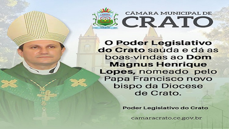 Novo bispo do Crato nomeado pelo Papa Francisco nesta quarta-feira, 12